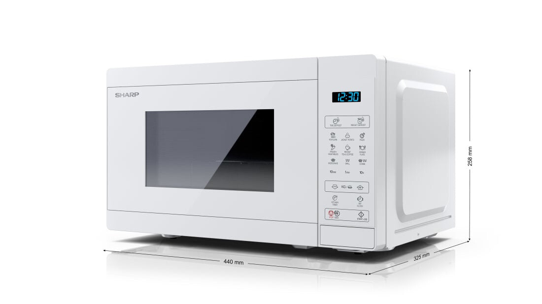 Sharp YC-MG02EC mikroovn hvid