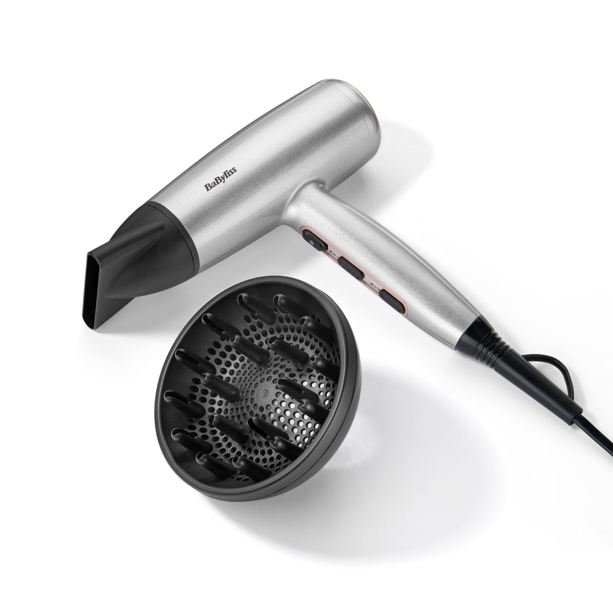 BaByliss Cosmos D580DE hårtørrer 2100 W Satin stål