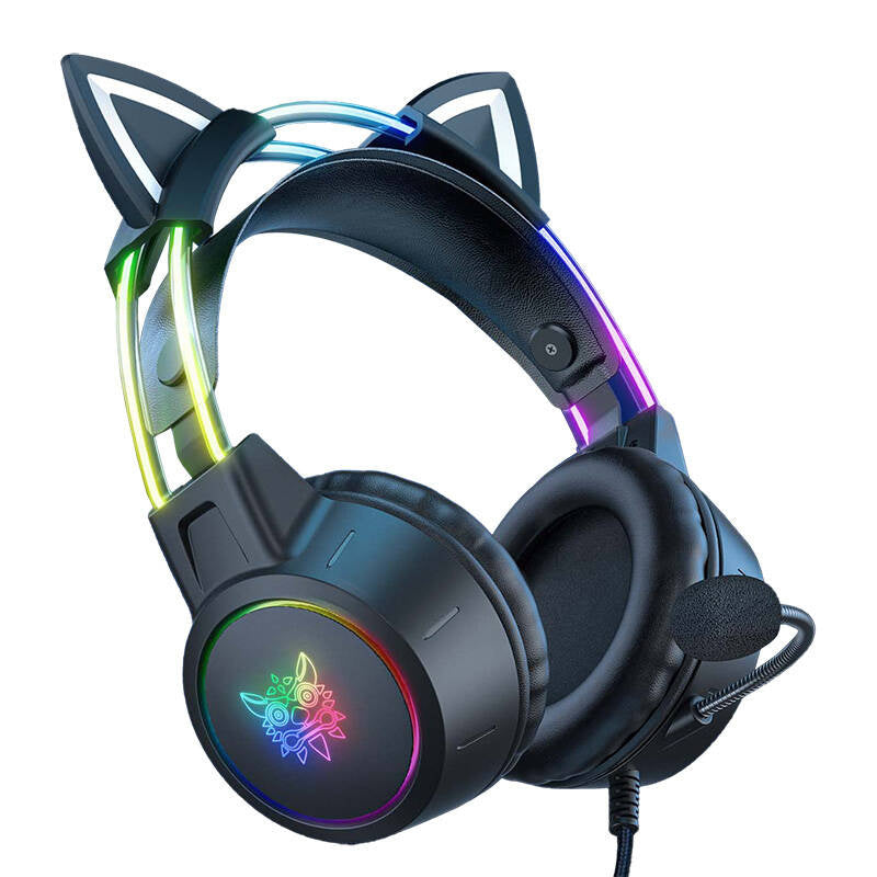 ONIKUMA X15 PRO Gaming headset Cat (Sort)