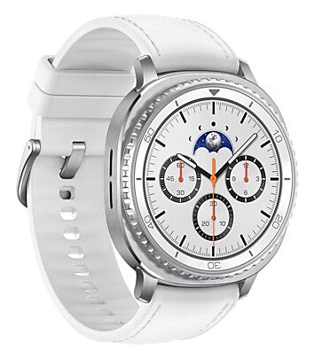 Samsung Galaxy Watch 8 Classic 3,3 cm (1.3") AMOLED 46 mm Digital 438 x 438 pixel Berøringsskærm 4G Sølv Wi-Fi GPS (satellit)