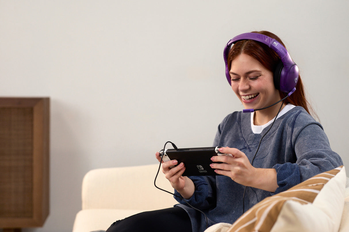 Turtle Beach Airlite Fit Headset Ledningsført Spil Sort, Lilla