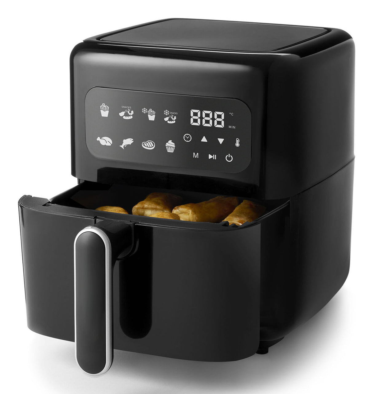 Fritel SnackTastic 4303 Enkelt 2,8 L Enkeltstående 1200 W Varmluftsteger Sort