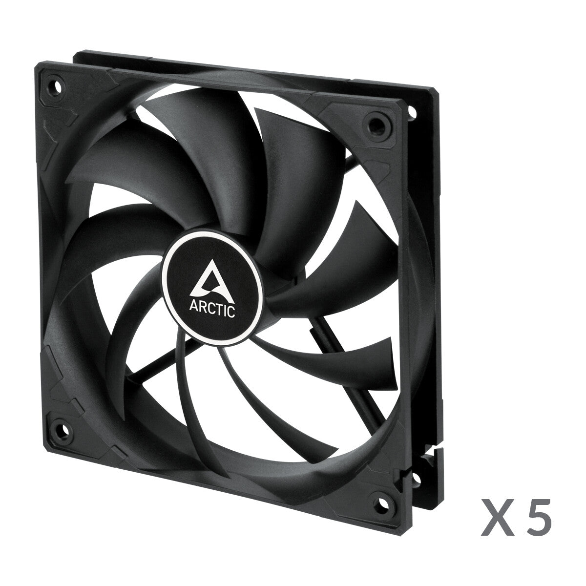 ARCTIC F12 Fan 5-pack Sort 120 mm