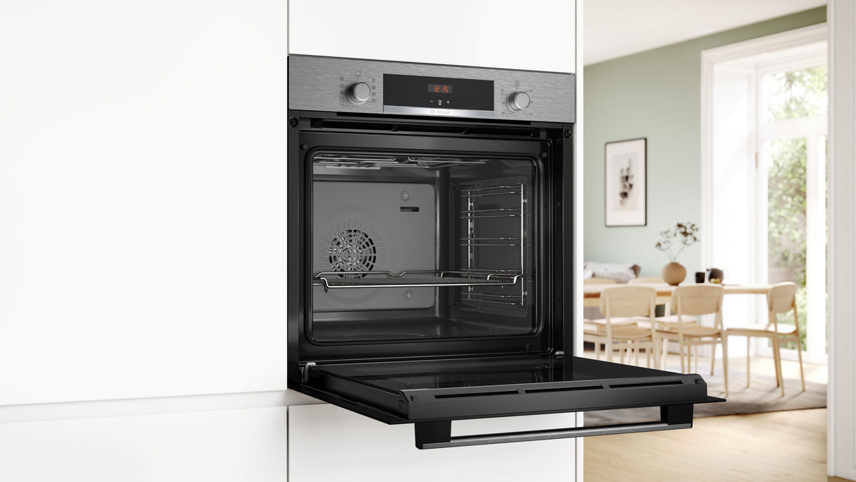 Bosch Serie 4 HBA534BS3 ovn 71 L 3400 W Sort, Rustfrit stål