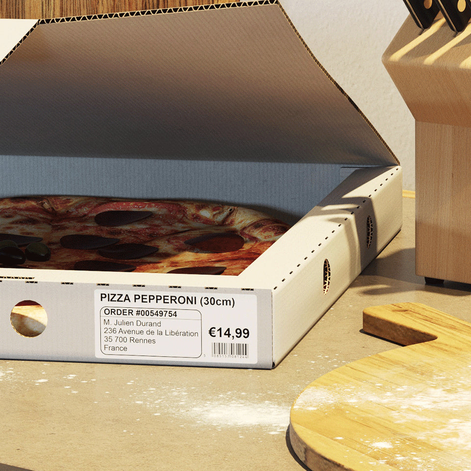 Brother DK-11208 etiketbånd Sort på hvid