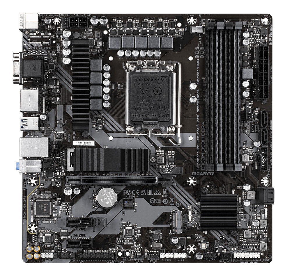 GIGABYTE B760M DS3H DDR4 Motherboard