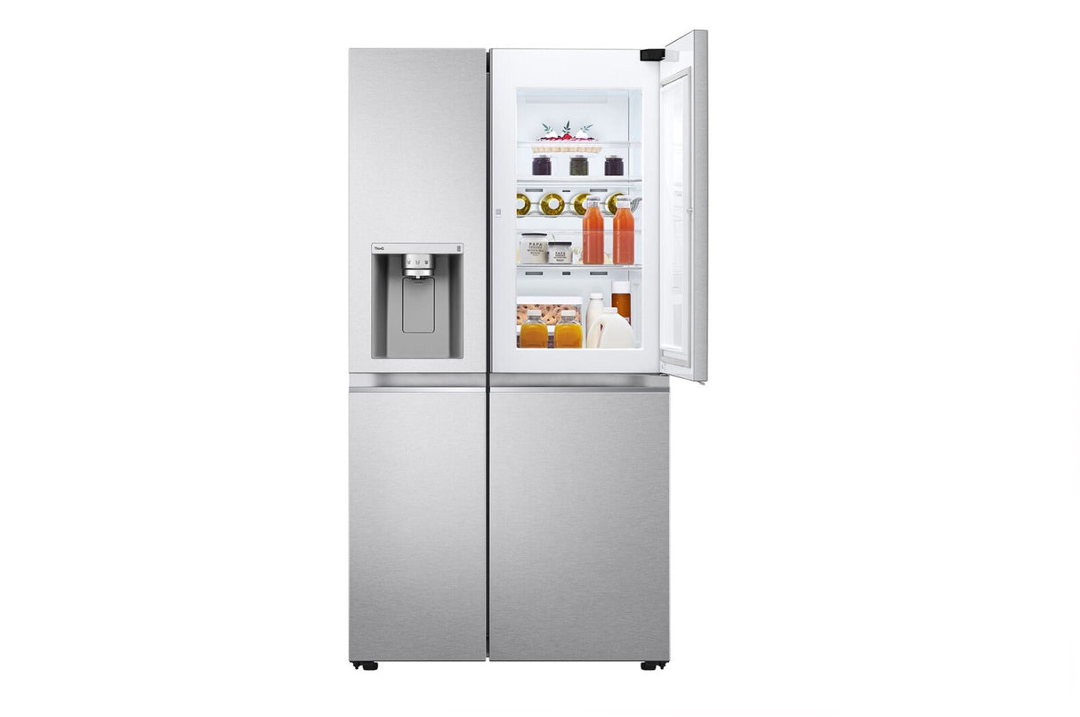 LG GSJV70MBLE side-by-side køle-fryseskab Fritstående 635 L Rustfrit stål