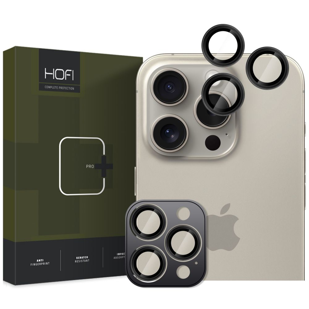 Kamera Beskyttelse Hofi Camring Pro+ Iphone 16 Pro / 16 Pro Max / 17 Pro / Max Black