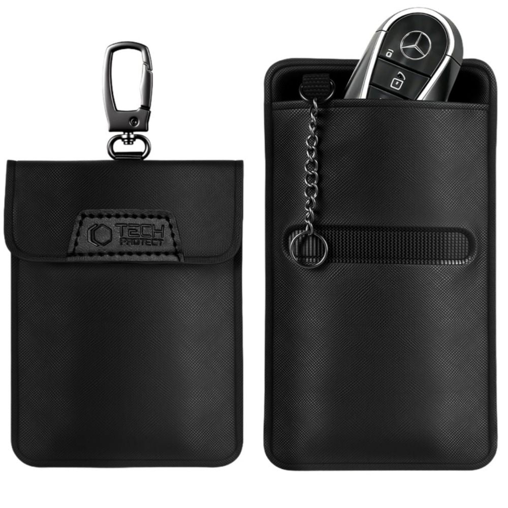 Tech Protect Klr400 Etui Nøglefri Rfid Signalblokker Sort/Sort