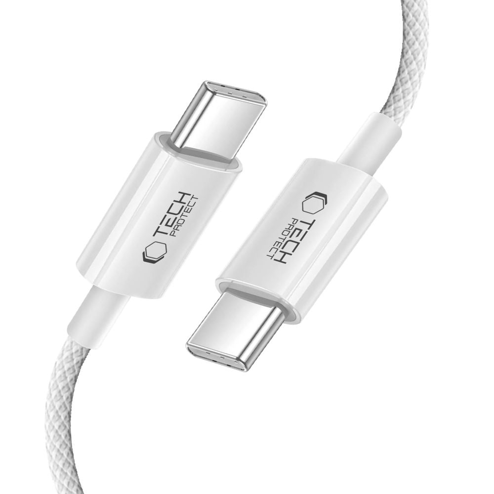 Tech Protect Ultraboost Lite Type C Kabel Pd 60 W / 3 A 200 Cm Hvid