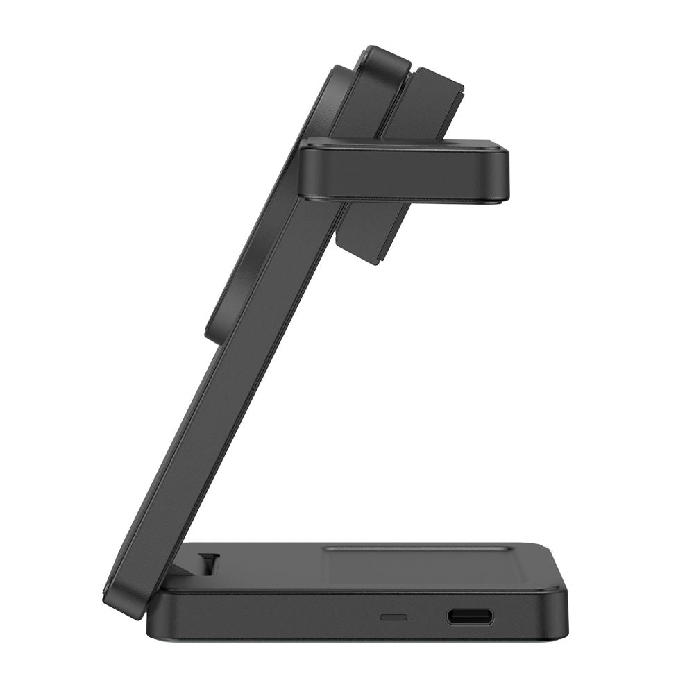 Tech Protect A56 3 I 1 Magnetisk Magsafe Trådløs Oplader 25 W Qi2.2 Sort