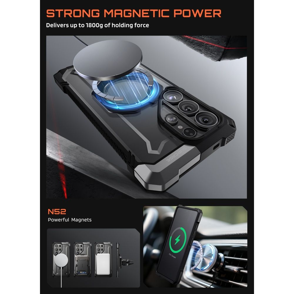 Supcase Ub Grip Mag Magsafe Galaxy S26 Ultra Sort