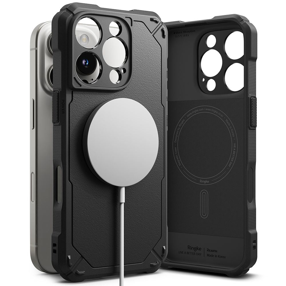 Ringke Rugged Gear Magnetisk Magsafe Iphone 16 Pro Sort