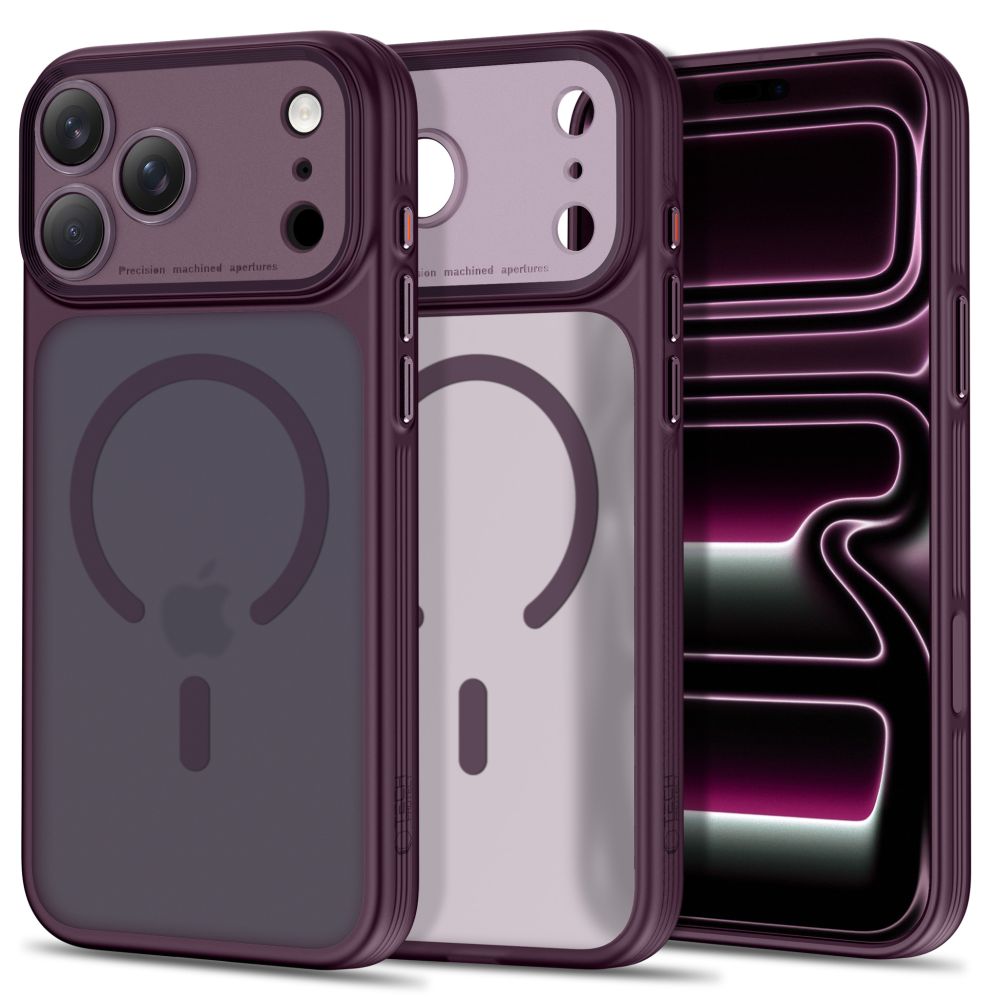 Tech Protect Magprime Magsafe Cc Iphone 17 Pro Max / 18 Pro Max Mat Burgundy