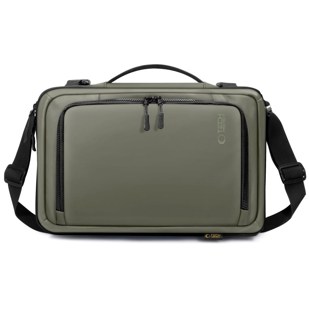 Tech Protect Defender S50 Ryanair & Wizzair Rejse Laptop Rygsæk 20 L 40x20x25 Olivengrøn