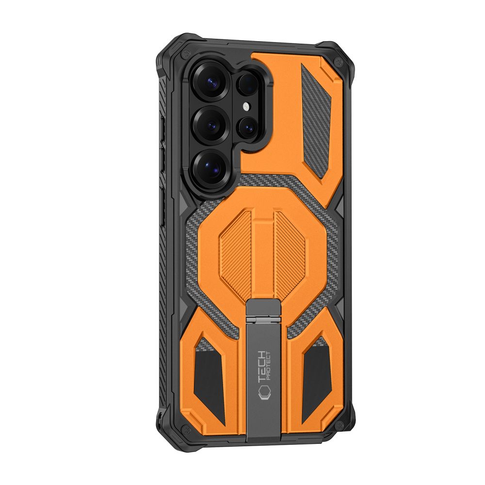 Tech Protect Magblast Magsafe + Glas 2 Pak Galaxy S26 Ultra Sort/Orange