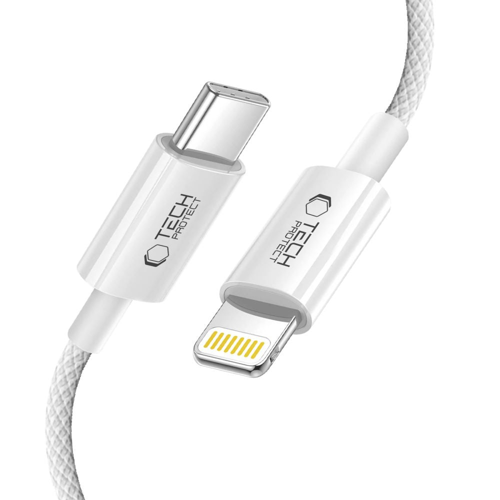 Tech Protect Ultraboost Lite Lightning Kabel Pd 27 W / 3 A 100 Cm Kølig Grå