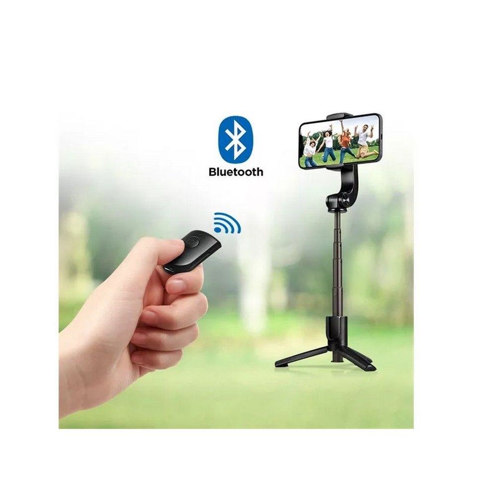 Spigen S610 W Gimbal Bluetooth Selfie Stik Sort