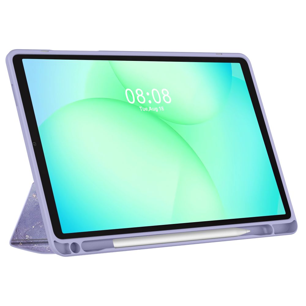 Tech Protect Sc Hybrid Pen Til Galaxy Tab A9 / A11 8.7 X110 / X115 / X133 / X135 Violet Marmor