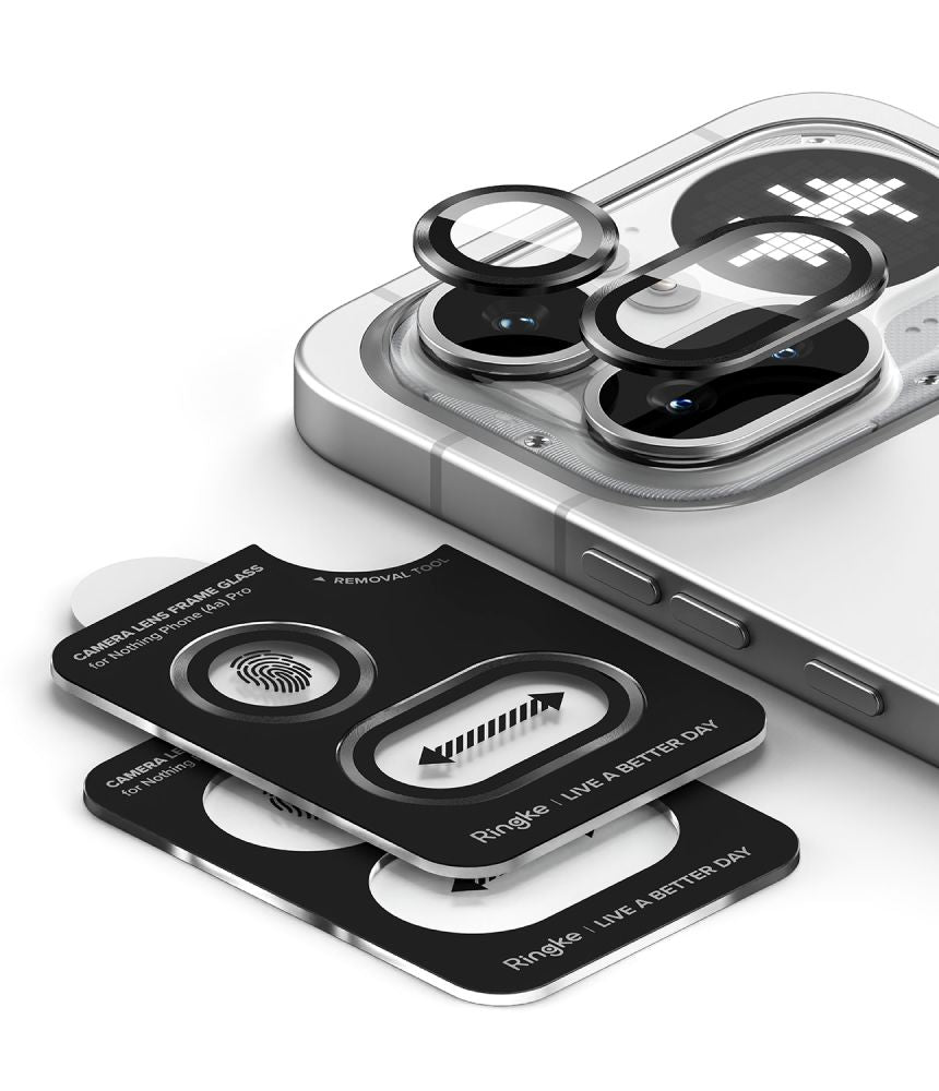 Kamera Beskyttelse Ringkamerabeskytter 2 Pak Til Nothing Phone 4 A Pro Sort