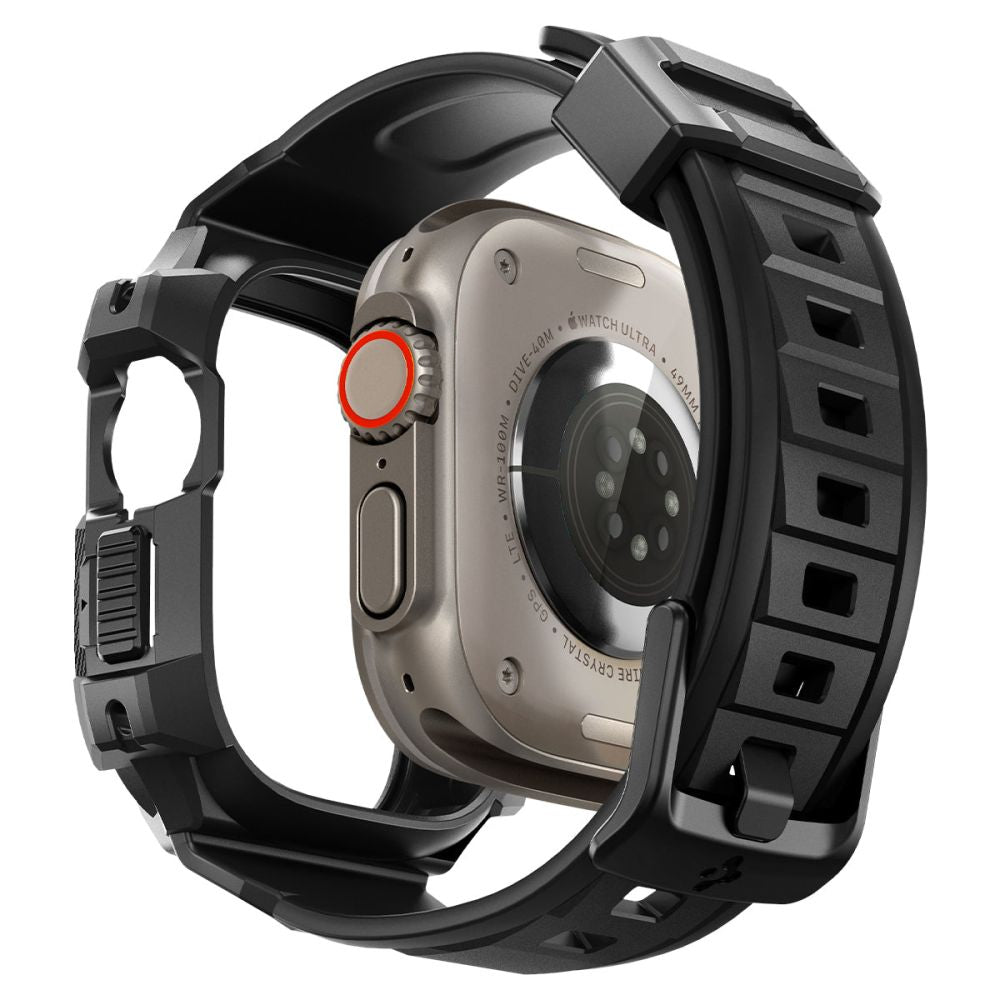 Spigen Rugged Armor ”Pro” Apple Watch Ultra 1 / 2 / 3 / 4 (49 Mm) Sort