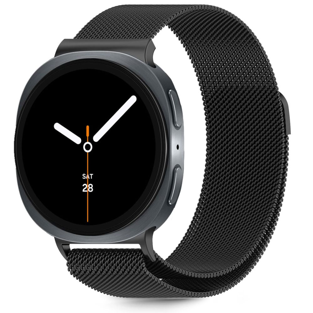 Tech Protect Milaneseband Til Samsung Galaxy Watch 8 / 9 / Classic (40 / 44 / 46 Mm) Sort