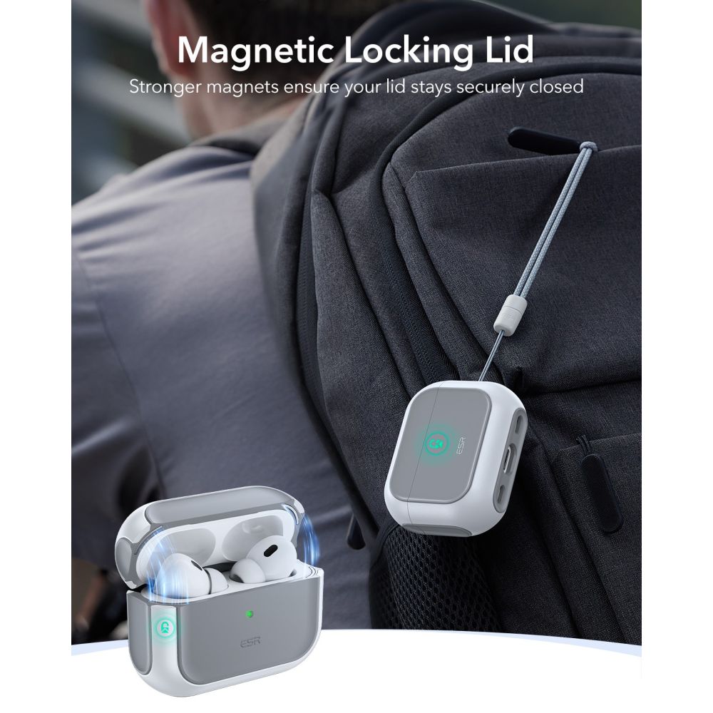 Esr Orbit Halolock Magsafe Apple Airpods Pro 3 Hvide