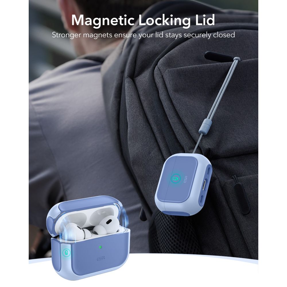Esr Orbit Halolock Magsafe Apple Airpods Pro 3 Pulverblå