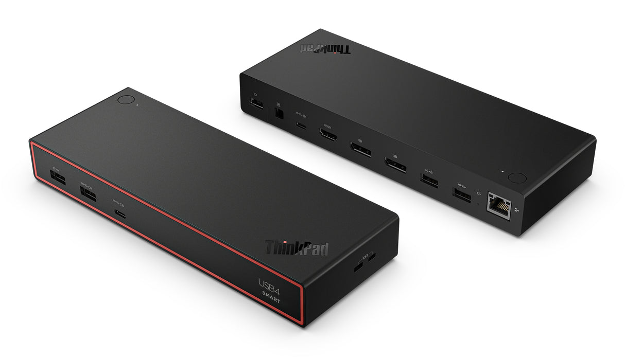 Lenovo ThinkPad USB4 Smart Dock 5500 with 135W Adapter Ledningsført Sort