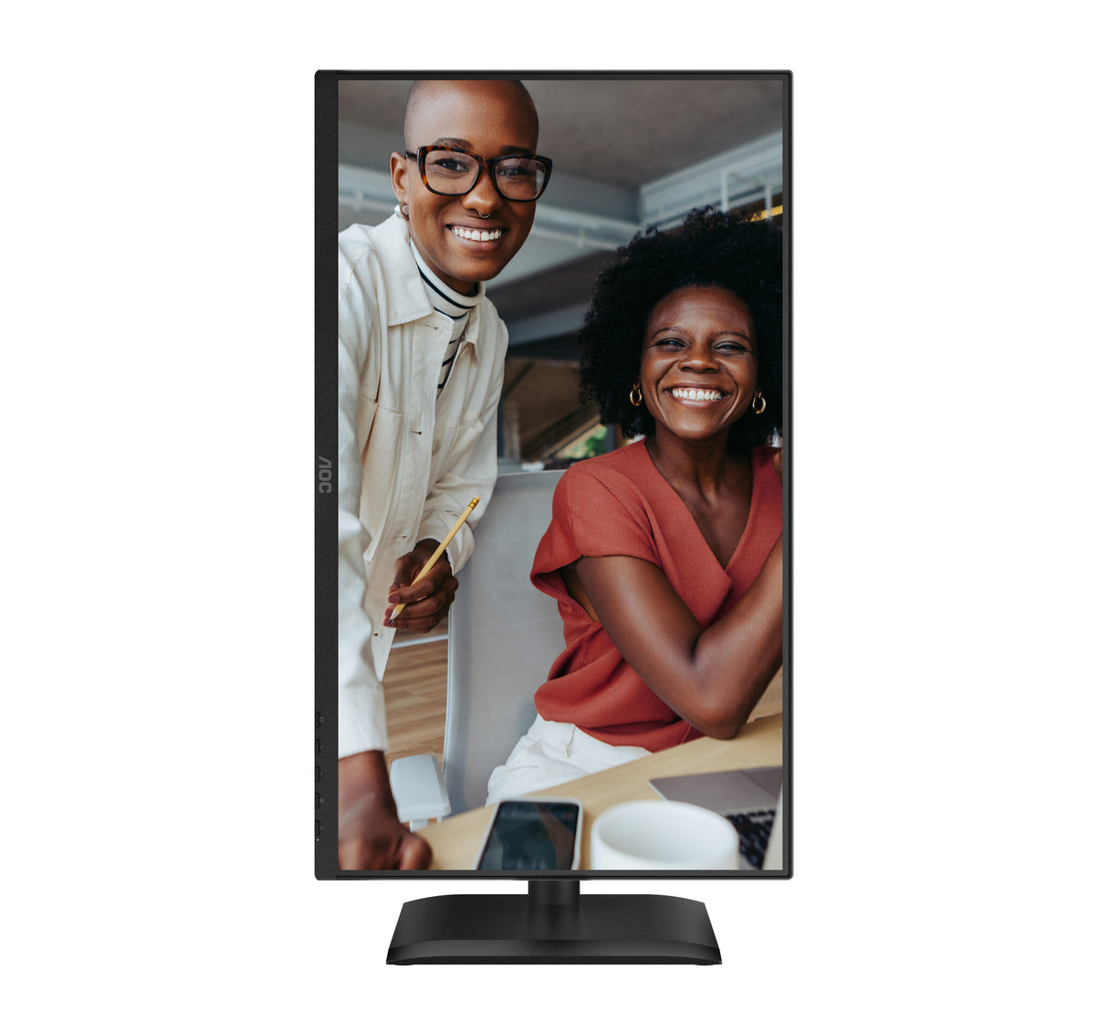AOC 24E4U computerskærm 60,5 cm (23.8") 1920 x 1080 pixel Fuld HD LED Sort