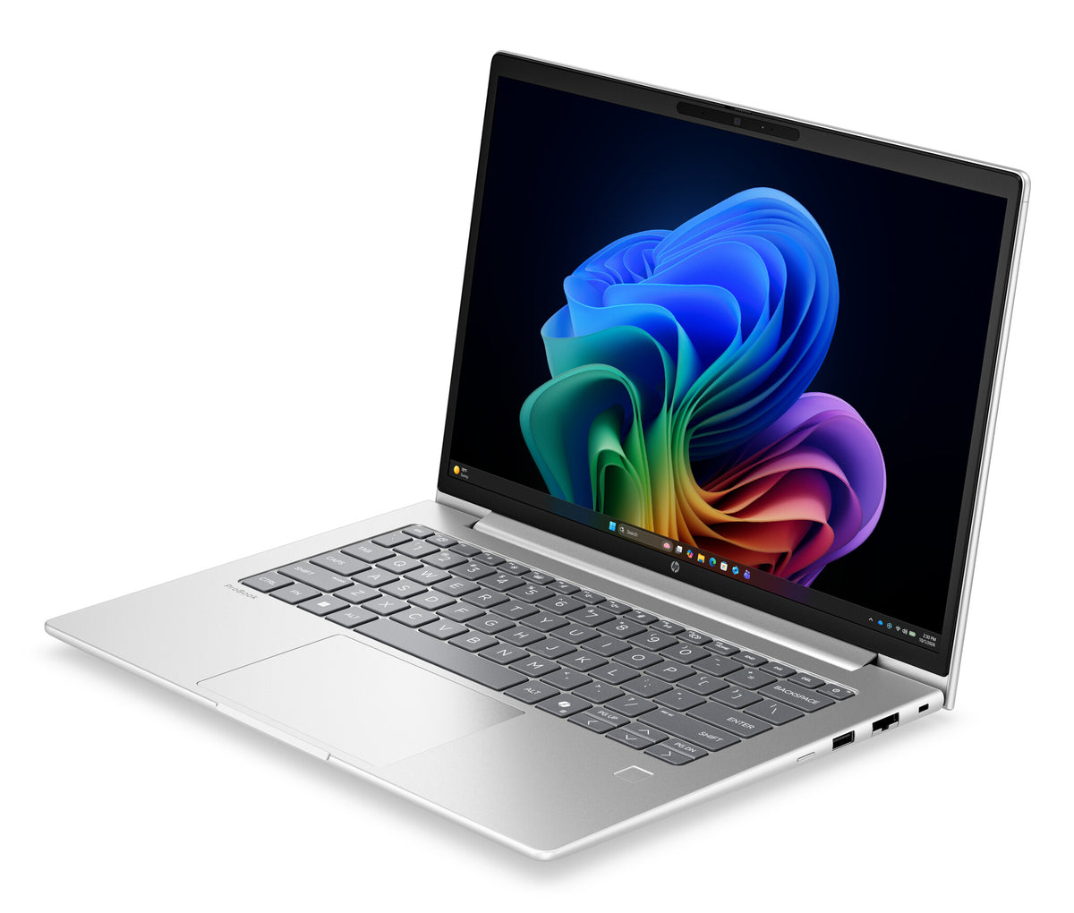 HP E0QY6AT laptop Copilot+ PC Intel Core Ultra 5 322 35.6 cm (14") WUXGA 16 GB DDR5-SDRAM 512 GB SSD Wi-Fi 7 (802.11be) Windows 11 Pro Silver