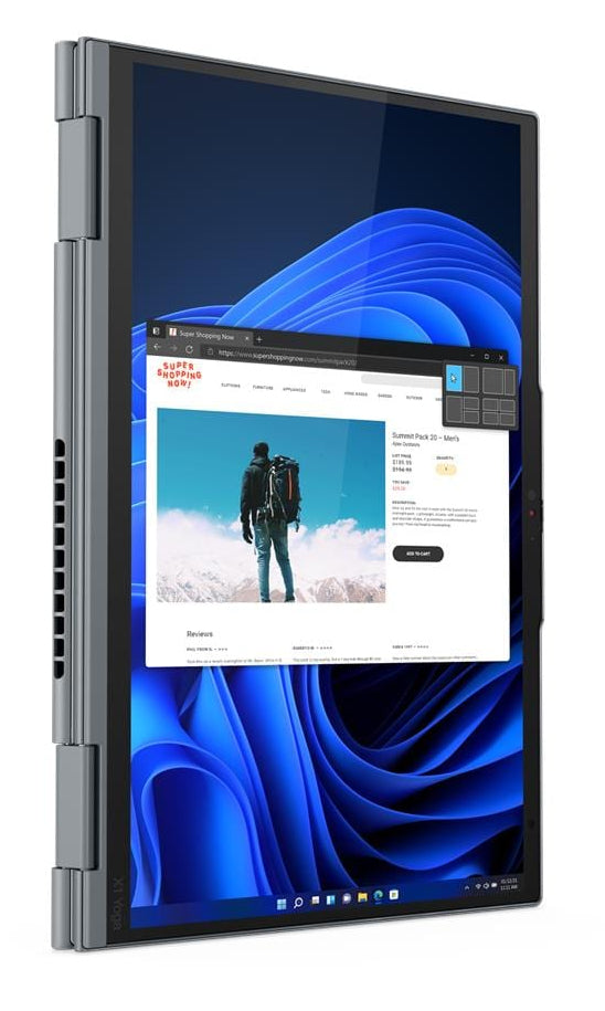 T1A Lenovo ThinkPad X1 Yoga Gen 7 Refurbished Intel® Core™ i5 i5-1245U Hybrid (2-i-1) 35,6 cm (14") Berøringsskærm 32 GB LPDDR5-SDRAM 512 GB SSD Windows 11 Pro Grå