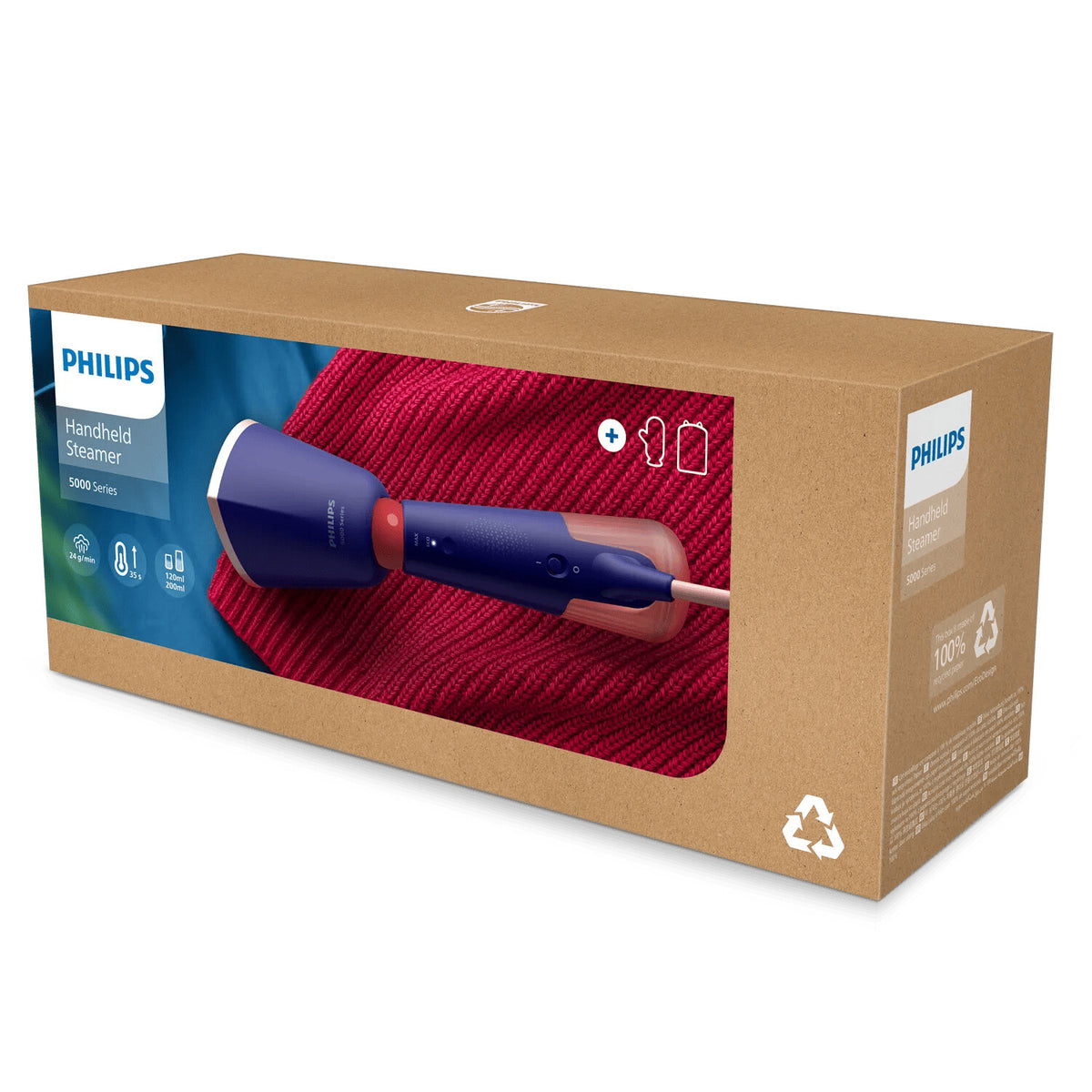 Philips 5000 series STH5030 Håndholdt Steamer 1400W Blå Pink