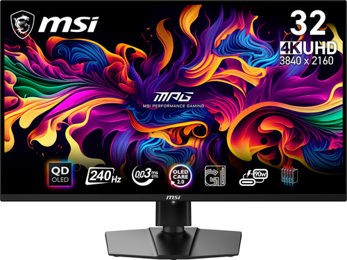 MSI MPG 321URX QD-OLED computerskærm 80 cm (31.5") 3840 x 2160 pixel 4K Ultra HD Sort