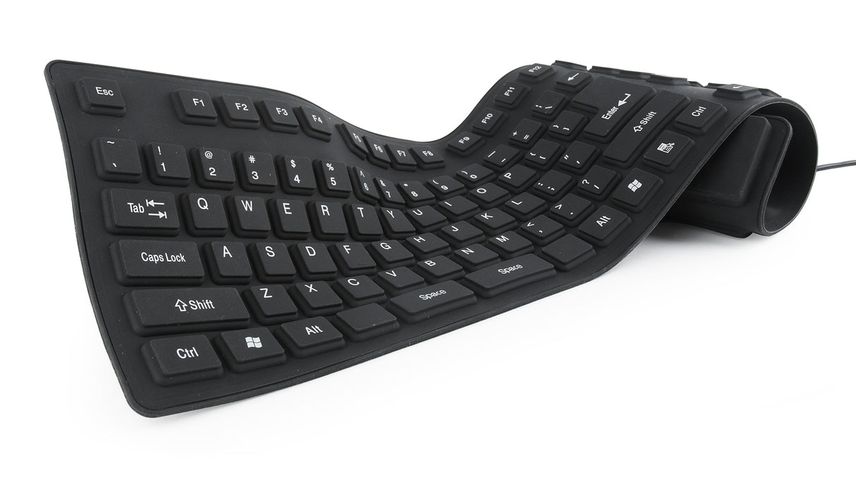 Gembird KB-109F-B tastatur USB + PS/2 QWERTY Sort