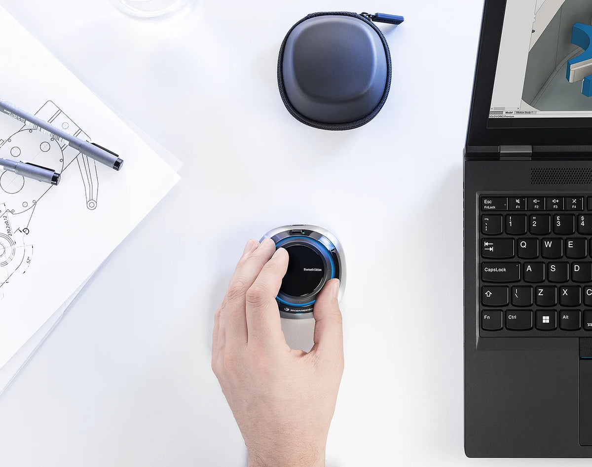 3Dconnexion SpaceMouse Wireless Trådløs Sort Sølv
