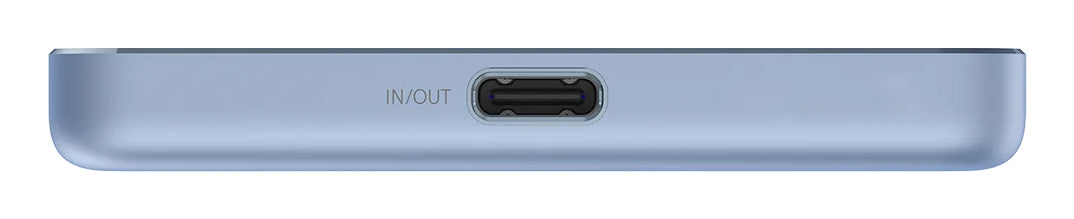 Xiaomi Super Slim Magnetic Power Bank 5000 Lithium-Ion (Li-Ion) 5000 mAh Trådløs opladning Blå