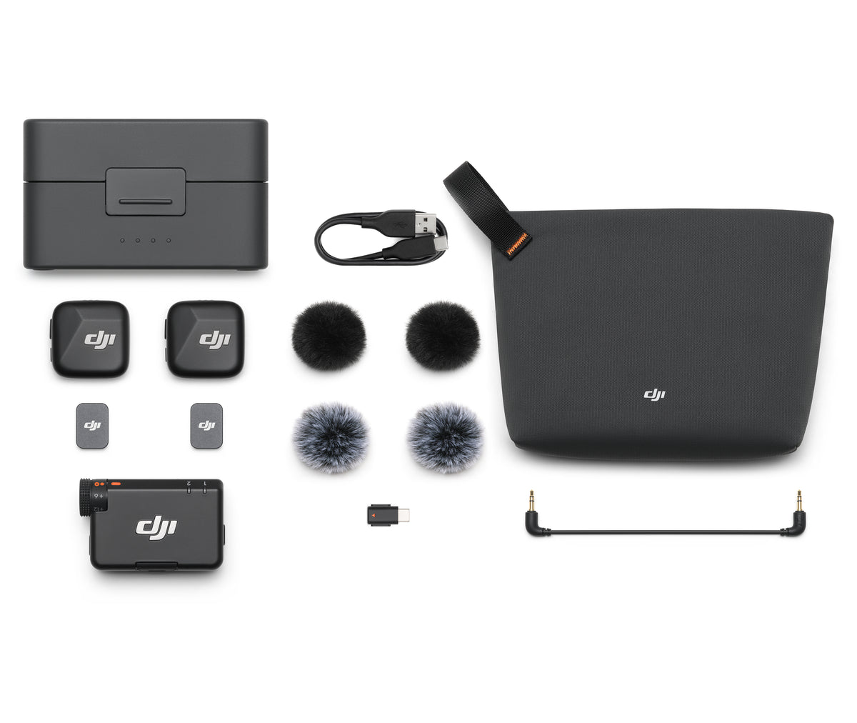 DJI Mic Mini Trådløst mikrofonsystem Trådløs Sort
