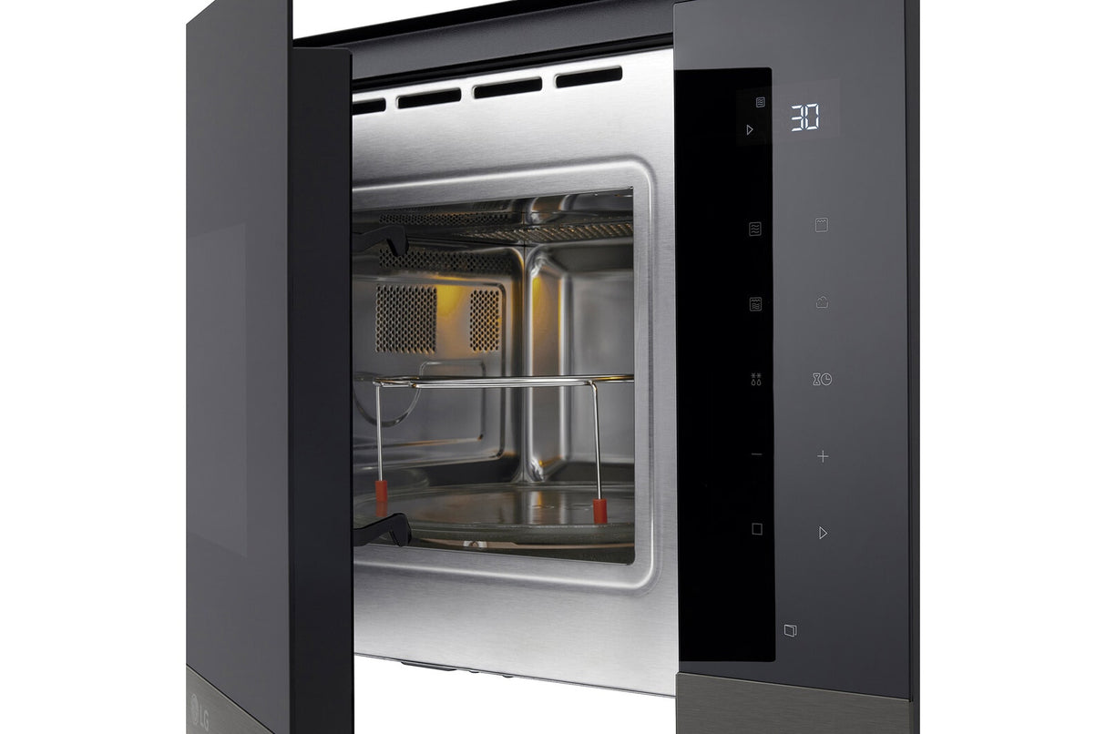 LG MG7Z2593B mikrobølgeovn Sort, Rustfrit stål Grill mikroovn Indbygget 25 L 900 W