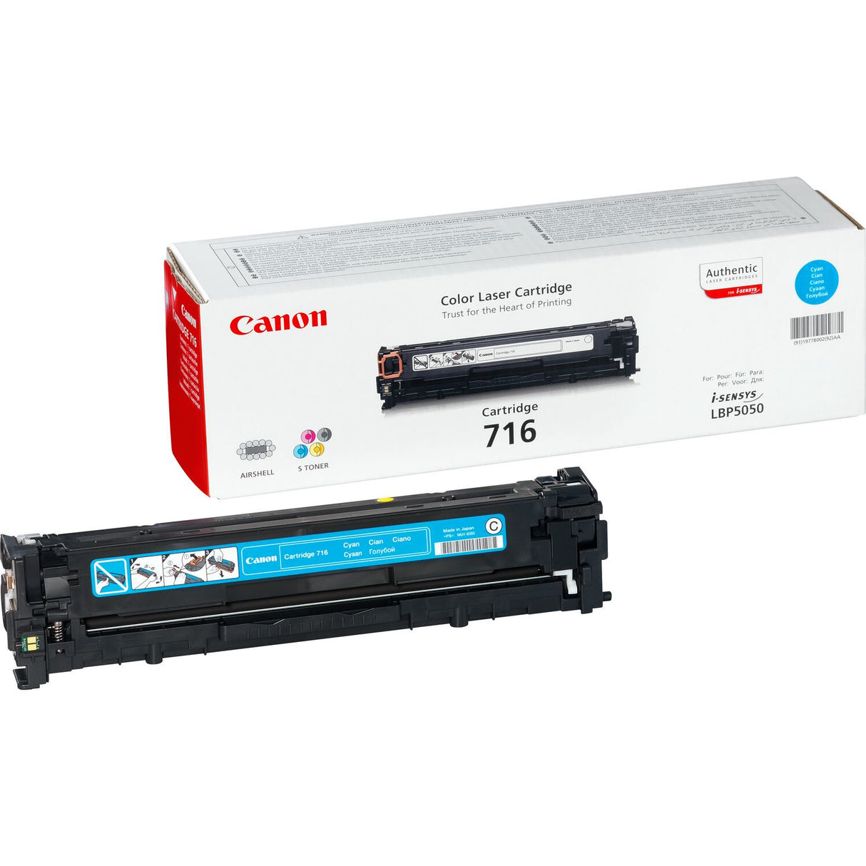 Canon 716 Cyan tonerpatron 1 stk Original Blå