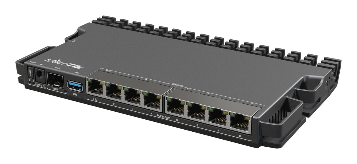 Mikrotik RB5009UG+S+IN kabelforbundet router 2.5 Gigabit Ethernet Sort