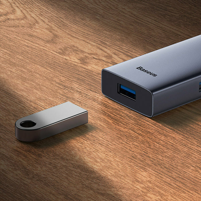 Baseus UltraJoy 5-Port Ledningsført USB 3.2 Gen 1 (3.1 Gen 1) Type-C Grå