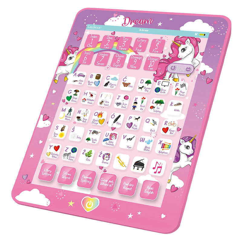 Unicorn tosproget talende p-tablet