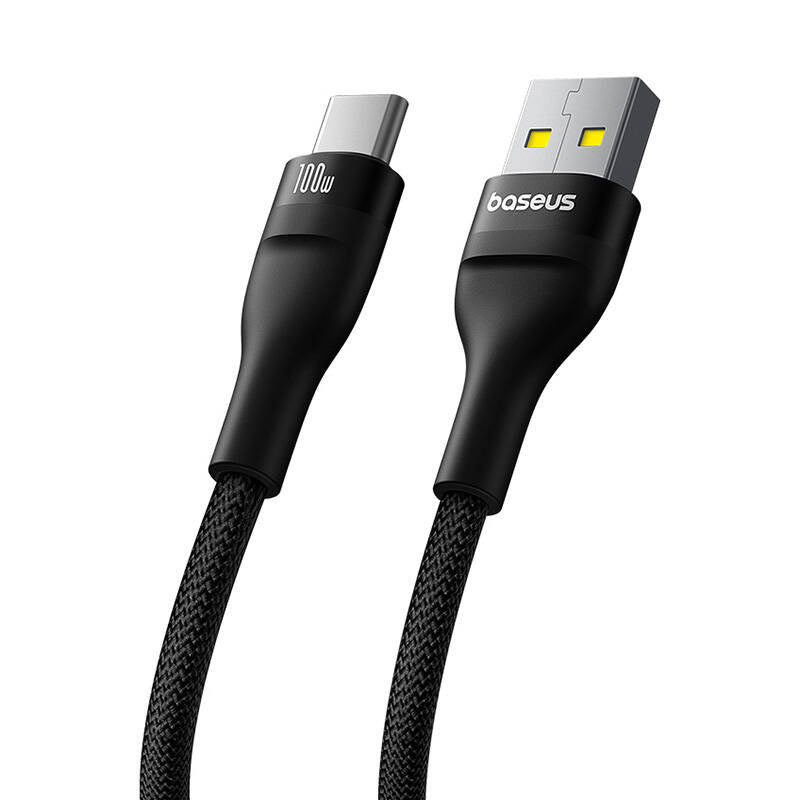 Opladningskabel Baseus Flash 2 USB til USB-C 100W, 2m (sort)