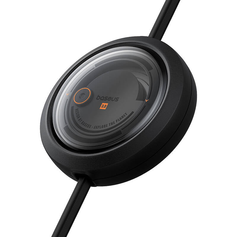 Hurtig opladningskabel 3in1 Baseus Free2Draw, USB til mikro USB+USB-C+Lightning, 3,5 A, 1,1 m (sort)