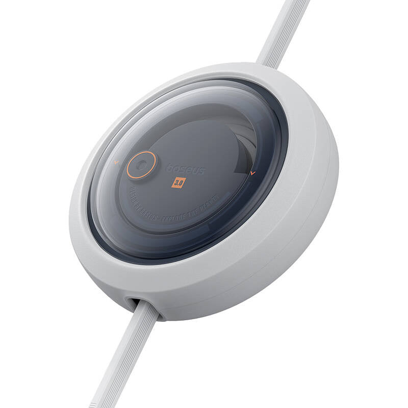 Hurtig opladningskabel 3in1 Baseus Free2Draw, USB til mikro USB+USB-C+Lightning, 3,5 A, 1,1 m (hvid)