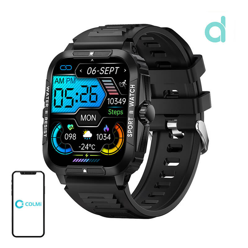 Colmi P76 smartwatch (sort)
