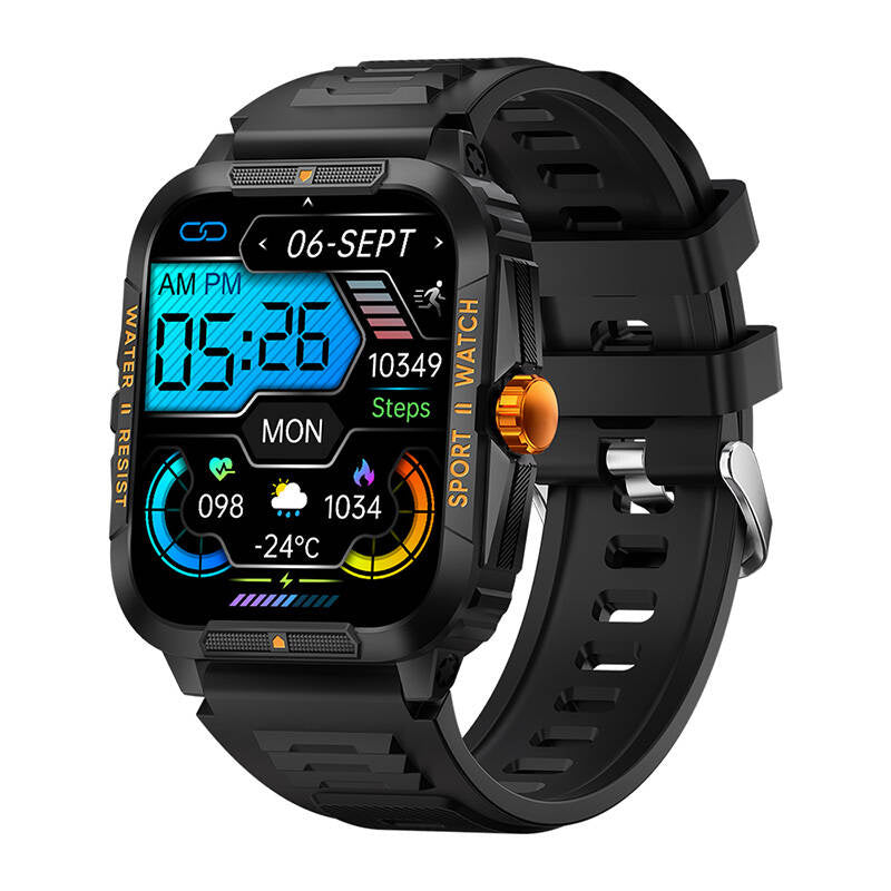 Colmi P76 smartwatch (sort og orange)