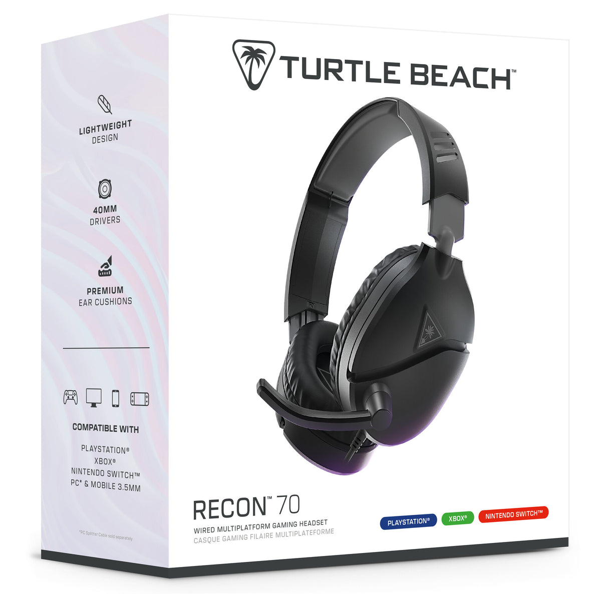 Turtle Beach Recon 70 Headset Ledningsført Spil Sort