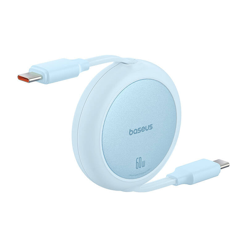 Baseus Free2Pull Mini USB-C til USB-C 60W USB-kabel, 1 m (blå)